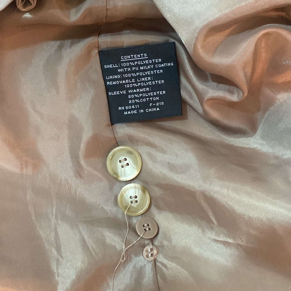 Vintage Fleet Street Trench coat raincoat size 14 belted - Picture 14 of 14